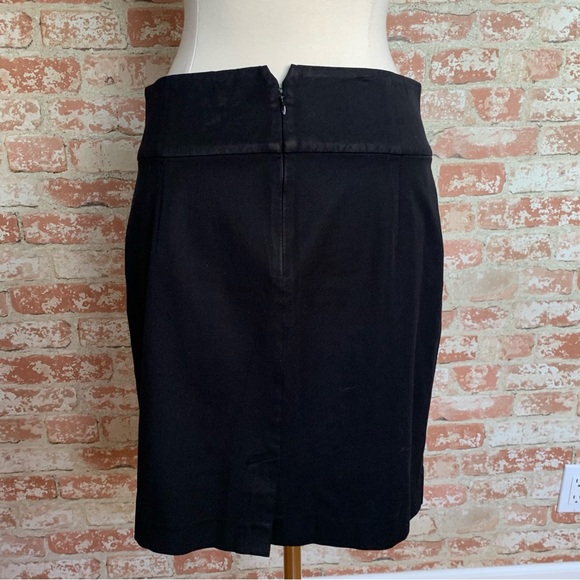 BANANA REPUBLIC Black Stretch Skirt Size 14 Pockets - Picture 4 of 9